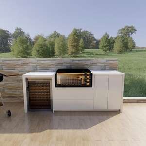 Đồ Dùng Nhà Bếp Trung Quốc Đồ Nội Thất Ngoài Trời BBQ Tủ Bếp Tủ Bếp Bằng Thép Không Gỉ - Product Image 4