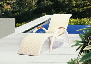 Jardín piscina sillón de playa al aire libre patio rota del PE de mimbre <span class=keywords><strong>cama</strong></span> - Product Image 2