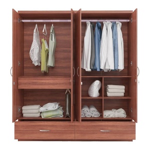 Tablette multimédia <span class=keywords><strong>avec</strong></span> <span class=keywords><strong>serrure</strong></span>, 4 porte en bois, moderne, vente en gros, élégant et <span class=keywords><strong>pas</strong></span> <span class=keywords><strong>cher</strong></span>, design de chambre à coucher, miroir de garde-robe, <span class=keywords><strong>meuble</strong></span> - Product Image 2