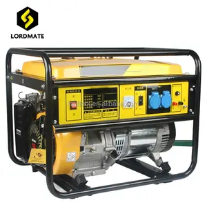 Portable electric start generator metal frame air wheel gasoline power energy