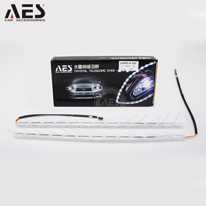 Phare <span class=keywords><strong>de</strong></span> voiture <span class=keywords><strong>universel</strong></span> DRL lumières Crystal Dual Color <span class=keywords><strong>LED</strong></span> Flexible Daytime Running Lights For a7 - Product Image 2