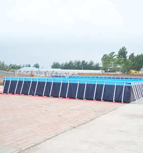 Ngoài trời PVC lớn <span class=keywords><strong>Inflatable</strong></span> kim loại khung di động hồ bơi - Product Image 3