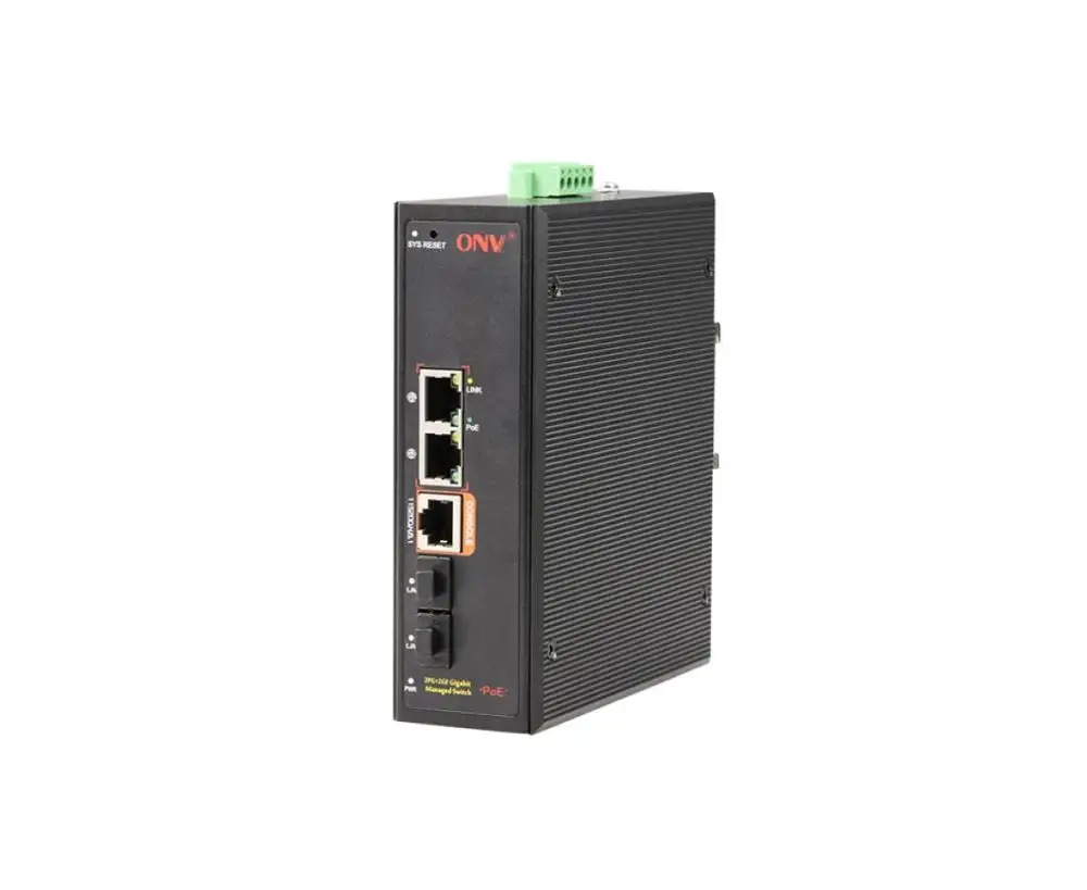 Managed Network Switch 10/100/1000M Full Gigabit Managed Industrial 4-port Network PoE Switch Computer Software