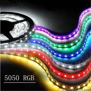 จีนโรงงานราคา5050 Ws2812b นำแถบกันน้ำ Rgb นำแถบ24โวลต์