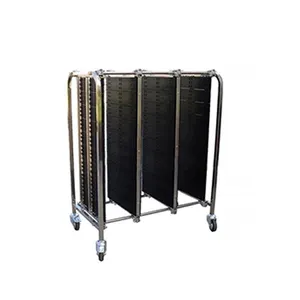 540*850*1260 ESD Stainless Steel Trolley / ESD Turnover Cart / Antistatic PCB Plates Storage Trolley