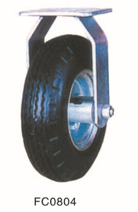 Roda de borracha pneumática inflada de 8 polegadas e 10 polegadas com freio - Product Image 4