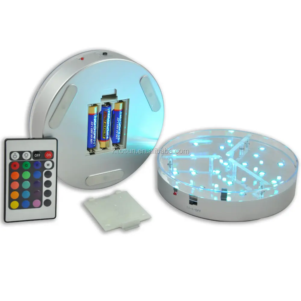 Luz LED recargable de 6 pulgadas para decoración de Navidad, centro de mesa, base debajo de la Mesa