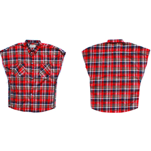 Camisas a Cuadros <span class=keywords><strong>de</strong></span> Franela sin Mangas para Hombre, Venta al por Mayor, Estilo Rainbow Spray - Product Image 5