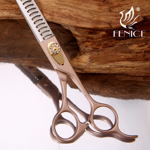 Fenice japon – <span class=keywords><strong>ciseaux</strong></span> <span class=keywords><strong>de</strong></span> <span class=keywords><strong>toilettage</strong></span> professionnels en acier inoxydable, or Rose, 440C - Product Image 6