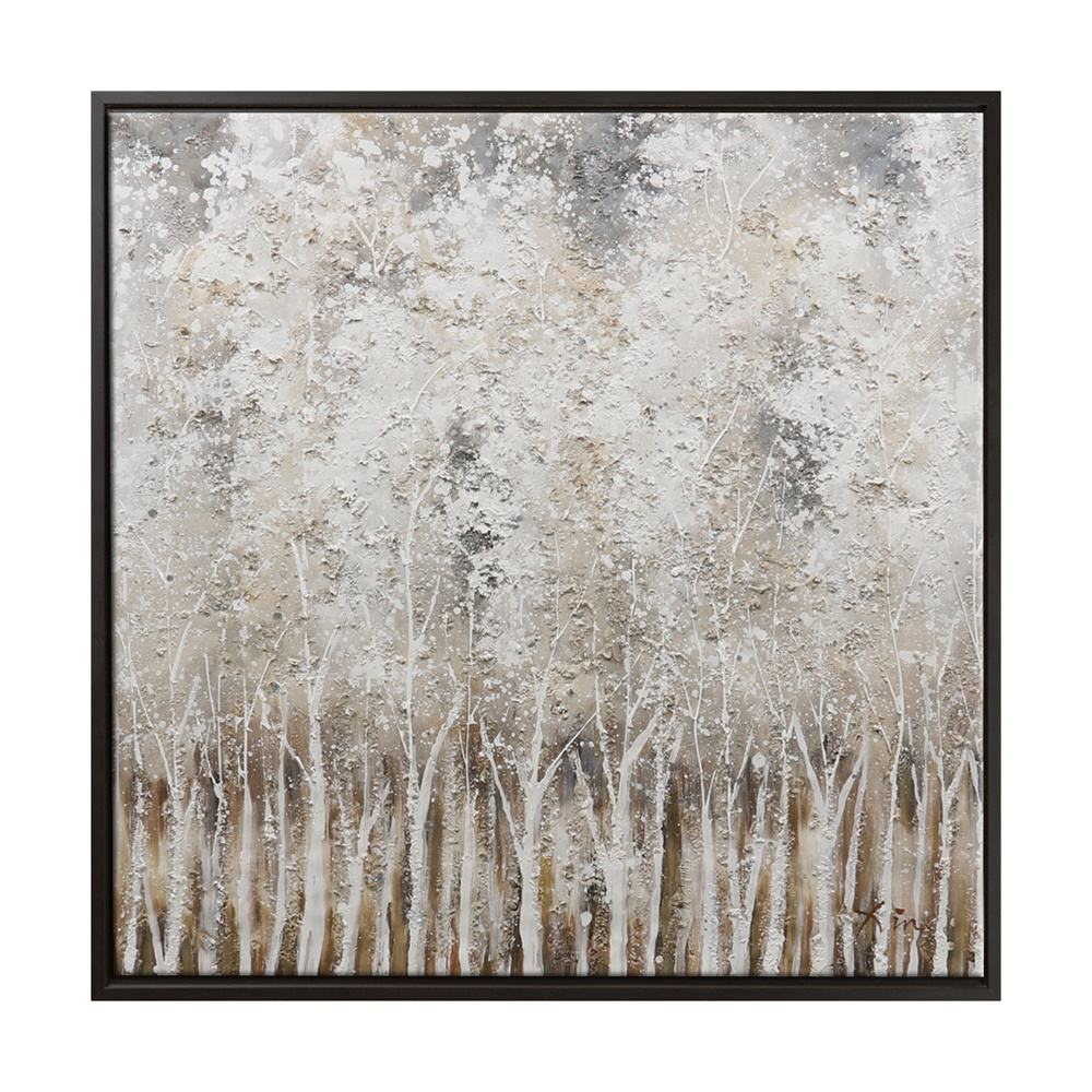 Modern Home Decor Textured Canvas Wall Art Tree Painting Abstract 