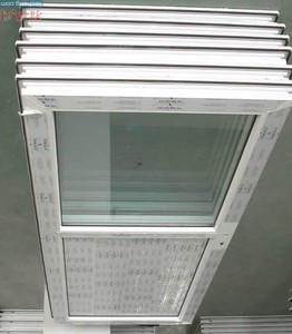 باب <span class=keywords><strong>UPVC</strong></span> عصري بتشطيب نهائي، بتصميم مسطح ولوحة كاملة مع شرائح تهوية للفيلا والحمام - Product Image 6