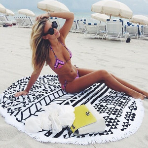 Nueva tendencia favorito ronda Toallas de playa con clase y fabulosa mientras que usted pone en <span class=keywords><strong>la</strong></span> arena - Product Image 1