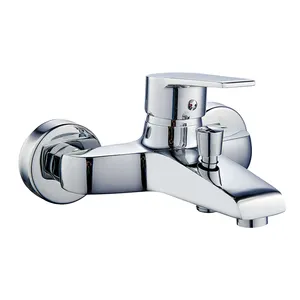 Manufacturer Wholesale Modern Chrome Two Way Single Hole Brass Exposed B & S Faucets Bathtub