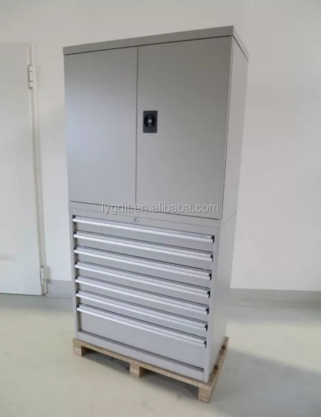 Armadietto Pensile Da Officina Dynamic24 - 120x60x19 Cm - Ripiano Regolabile - Foto 5