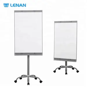 Office flip chart height adjustable magnetic whiteboard flipchart easel mobile flip chart stand with wheels