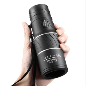 Teropong Monokuler 16x52 Lensa Optik Fokus Ganda, Teropong Saku Genggam HD Penglihatan Siang Malam untuk Perjalanan - Product Image 2