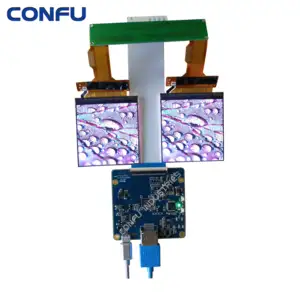 Confu HDMII到MIPI驱动板TC358870 & 双2.9英寸1440*1440 2K LS029B3SX02 IPS LCDs VR虚拟现实AR HMD中国
