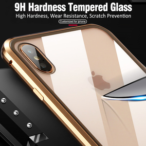 <span class=keywords><strong>Coque</strong></span> de téléphone magnétique Double face en verre trempé 9H pour <span class=keywords><strong>iPhone</strong></span> 7 8P X <span class=keywords><strong>Xr</strong></span> Xs Max 12 13 14 Pro Max - Product Image 3
