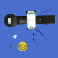 Lector RFID de 134.2khz, Escáner de Etiquetas para Animales, Compatible con Apple IOS, Lector Portátil RFID de Fofia