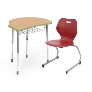 Ensemble Chaise et Bureau Individuel en Métal Durable à <span class=keywords><strong>Prix</strong></span> Compétitif – Design Moderne et Réglable pour Salle à Manger, Bureau et Salon - Product Image 4