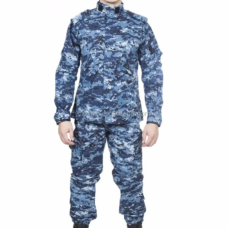 Custom New ACU Type Blue Digital Camouflage Tactical Training Uniforms