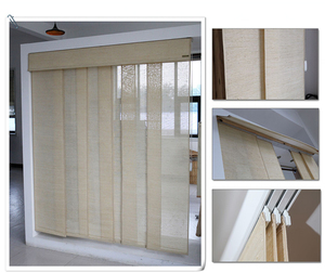 <span class=keywords><strong>l</strong></span> medio ambiente tejida material de yute corredera deslizamiento grupo pista vertical casa Centro divisor puerta cortina - Product Image 5