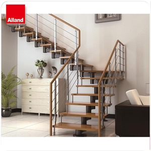 Elegante fácil instalar buen precio viga <span class=keywords><strong>de</strong></span> acero escalera <span class=keywords><strong>de</strong></span> madera - Product Image 3
