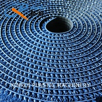 Ligne de production de tapis en plastique PE à vis simple avec contrôle PLC et haute productivité