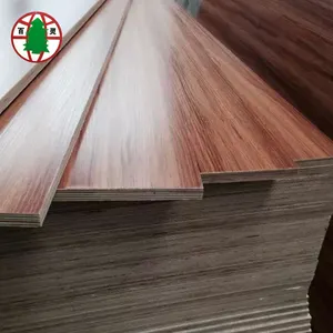 Glossy Finish 13-Ply Wood Grain Melamine Plywood Manufacturers