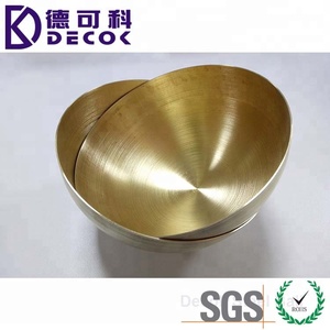 Grande 6-Inch Decorativo Meia Esfera AISI Padrão Oco Latão Hemisfério Bolas De Aço Inoxidável - Product Image 3