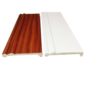Cheap10CM Embellecedor de pared de plástico Cubiertas de moldura PS Zócalo de poliestireno blanco plano - Product Image 2