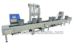 Botella automática de 10-20kg, lubricante líquido, aceite lubricante de motor, línea de producción de llenado de barril de pesaje - Product Image 4