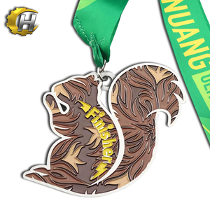Calidad premium acabado medalla de esquí medalla con el logotipo en relieve con <span class=keywords><strong>la</strong></span> cinta - Product Image 5