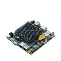 Nano PC sans ventilateur double LAN avec carte mère unique LVDS, ordinateur Linux Intel J1900 et 4 Go de RAM
