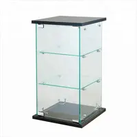 countertop jewelry display case black tower glass counter top showcase fixture