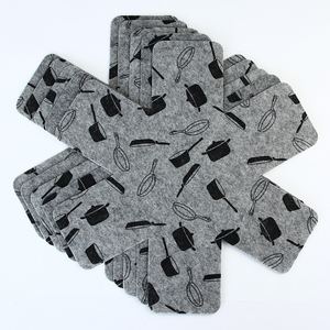 Color Negro tela no tejida perforada aguja pan protectores - Product Image 4