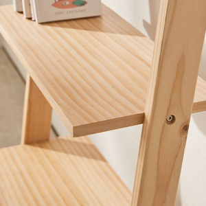 Estantería de Pared Inclinada de 5 Niveles de Madera de Pino Natural OEM para Almacenamiento - Product Image 4