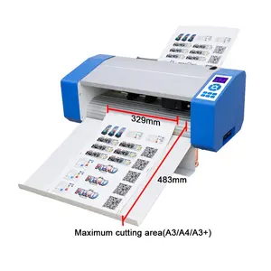 Bascocut A3 Ukuran Auto Sheet Feeder Cutting/Multi Lembar Stiker Label Cutter