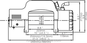 Factory Sale <strong>Runva</strong> Dc 12V or 24V Power Drive Optional Portable <strong>Winch</strong> - Product Image 2