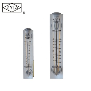 Pengukur aliran oksigen kontrol cairan PVC & akrilik, alat pengukur aliran oksigen GPM Air laut dapat disesuaikan untuk Gas dan Medium udara - Product Image 4