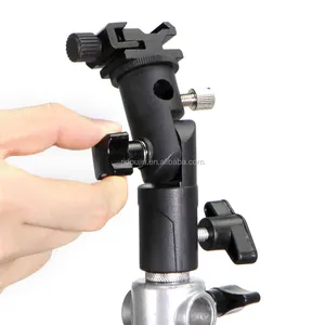 E Type Camera Metal Flash Hot Shoe Speedlite Umbrella Holder Flash Bracket