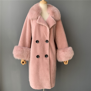 <span class=keywords><strong>Mao</strong></span> de la venta caliente de las mujeres de la moda oveja Real abrigo de lana de invierno cálido oso abrigo para las mujeres - Product Image 3