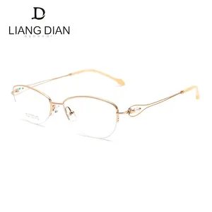 Latest wholesale fashion titanium eyewear frame, new arrival model metal eyewear hot sale