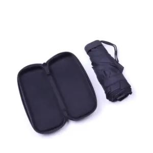 Fashion Custom ize Mini Pocket Tragbarer Regenschirm mit EVA-Koffer
