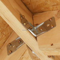 Connecteur d'angle en acier inoxydable à 90 degrés pour poutres en bois, renforcé en acier, vente en gros