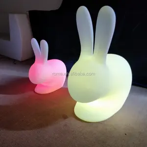 Bambini Kid Favore del Regalo coniglio HA CONDOTTO LA Lampada Coniglio Luce di Notte Cambia Colore magico fancy carino luce di notte del led