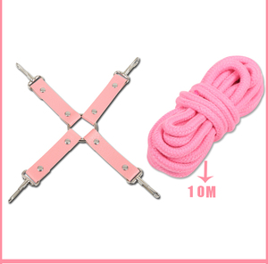 Lobo negro pezón máscara gag látigo esposas mujeres cuerda de sujeción para adultos sexo bdsm bondage cuero masculino kit - Product Image 3