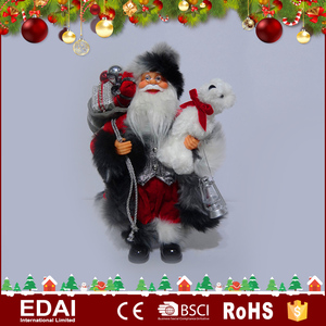 2017 Haute qualité décoration de la maison porter coloré tissu vêtements en plastique de noël <span class=keywords><strong>60</strong></span> <span class=keywords><strong>cm</strong></span> père noël - Product Image 4