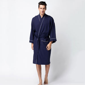 Peignoir <span class=keywords><strong>de</strong></span> bain <span class=keywords><strong>pour</strong></span> hommes, nouveau modèle pas cher, en flanelle imprimée, molleton <span class=keywords><strong>de</strong></span> corail - Product Image 2