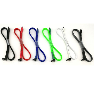 Angitu 30cm, 45cm, 60cm tay tốc độ cao 180/90 độ HDD 6GBit/S <span class=keywords><strong>SATA</strong></span> 7pin <span class=keywords><strong>SATA</strong></span> III Cáp <span class=keywords><strong>SATA</strong></span> 3.0 Cáp dữ liệu - Product Image 5